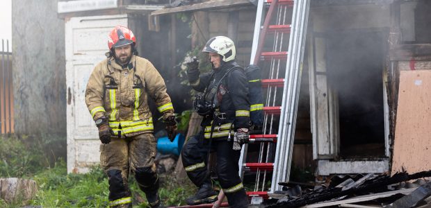 Policija įtaria, kad kauniečių namas buvo padegtas tyčia