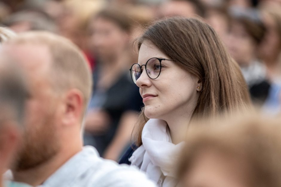 Trečiadienio vakarą kauniečiai mėgavosi A. Kaniavos kūryba