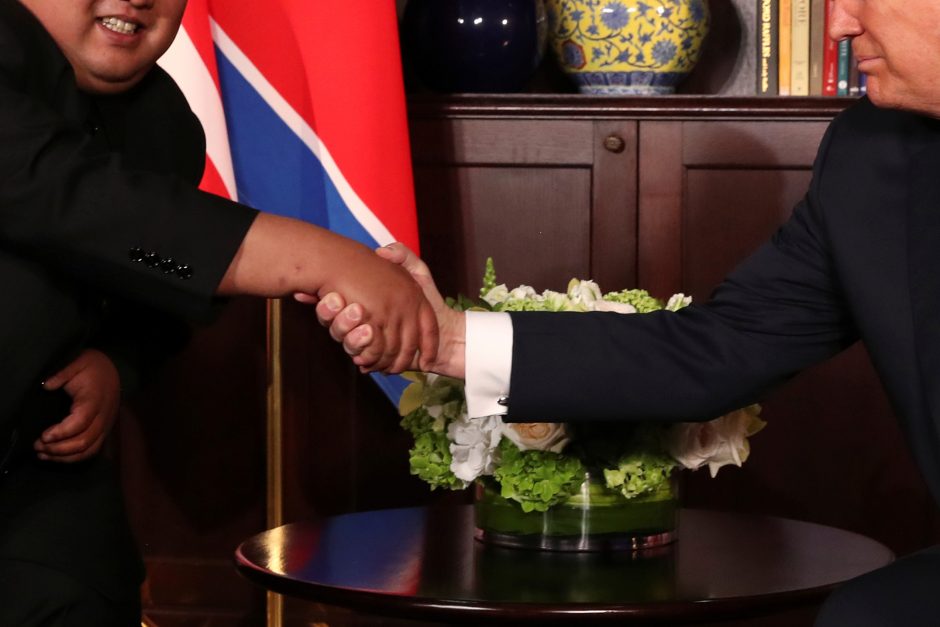 D. Trumpo ir Kim Jong Uno susitikimas Singapūre