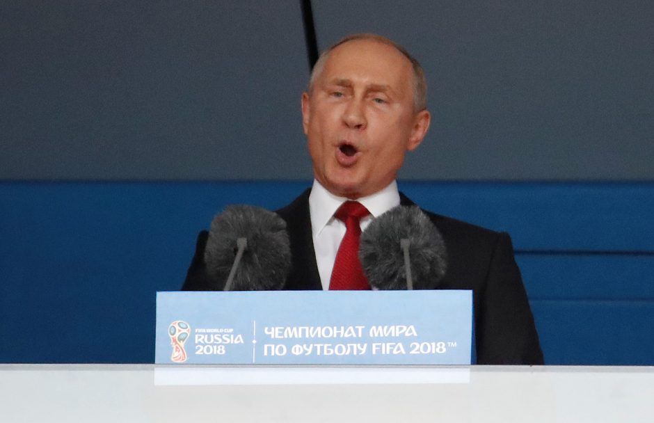V. Putinas atidarė Pasaulio futbolo čempionatą