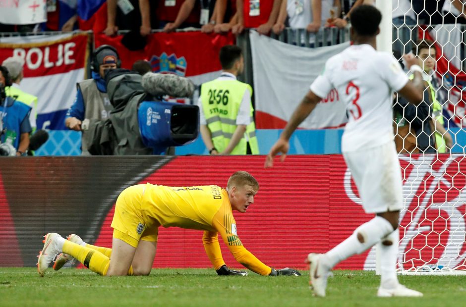 Pasaulio futbolo čempionato pusfinalis: Kroatija - Anglija 2:1
