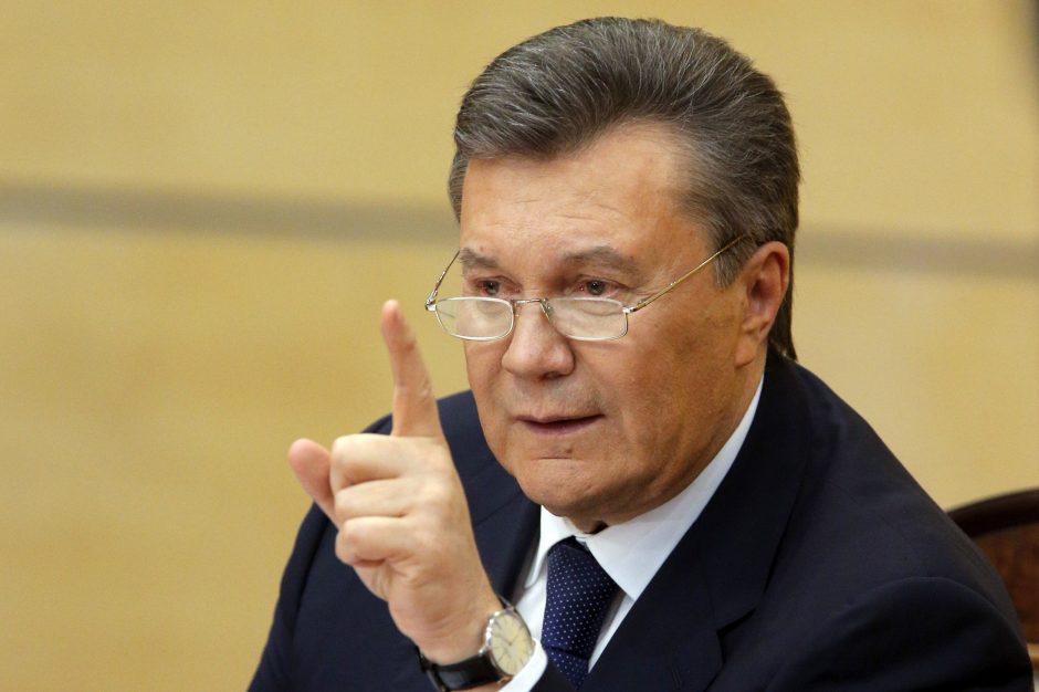 V. Janukovyčius pažėrė kaltinimų P. Porošenkai prieš artėjančius prezidento rinkimus