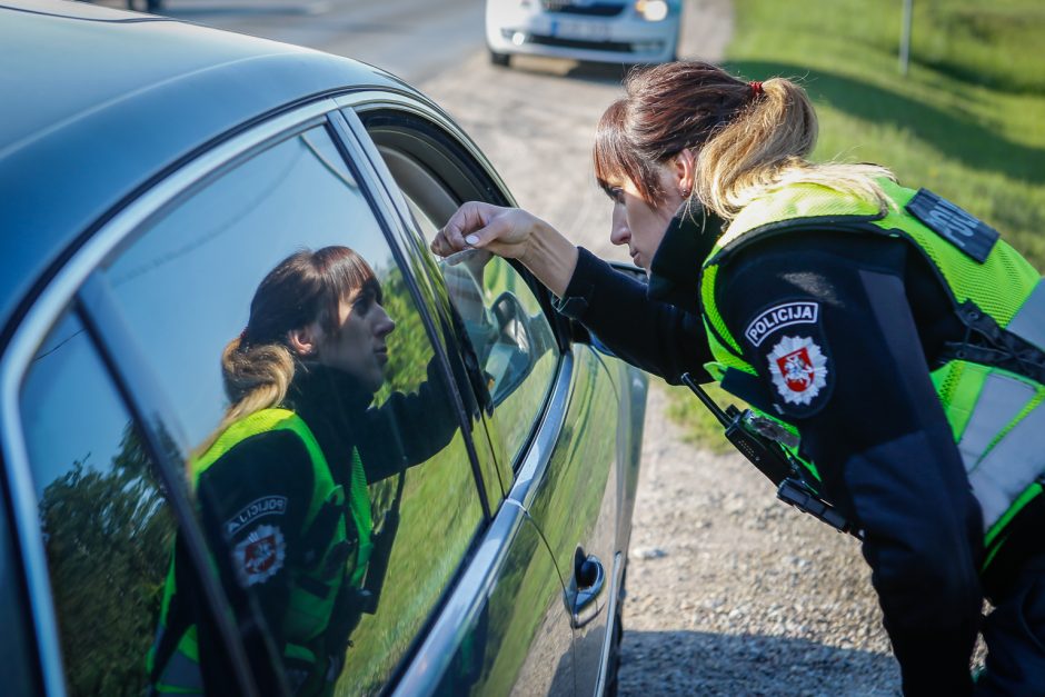 Policijos reiduose – sankcijos už girtumą ir viršytą greitį