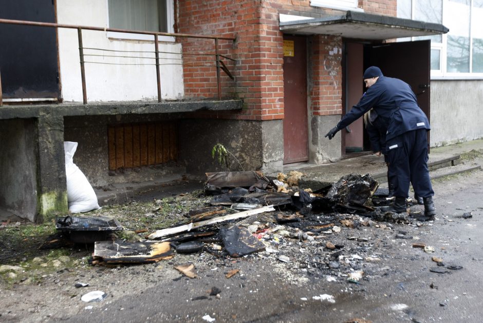 Klaipėdoje per gaisrą nukentėjo žmogus