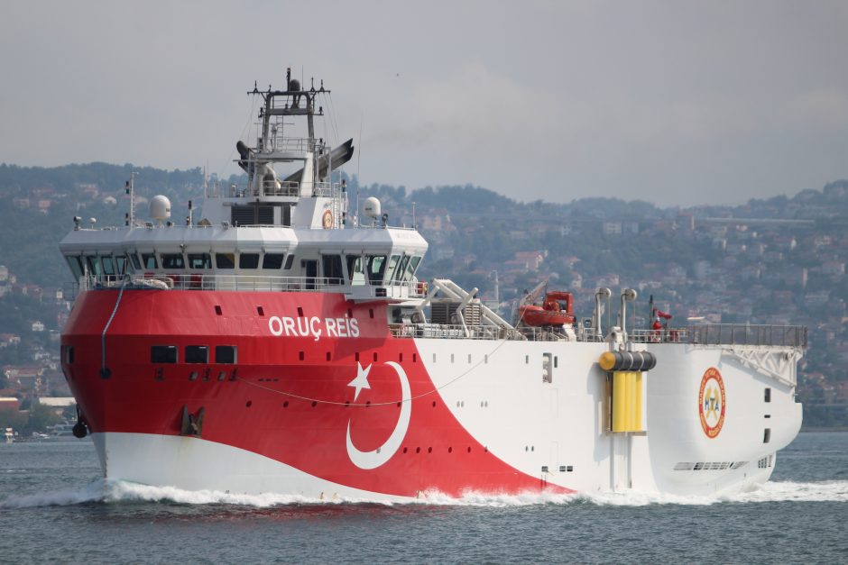 Turkija vėl siųs dujų telkinių žvalgymo laivą į Viduržemio jūrą