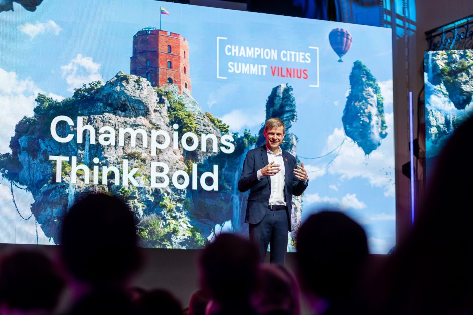 Vilniuje tarptautinė konferencija „Champion Cities Summit 2023: Champions Think Bold“