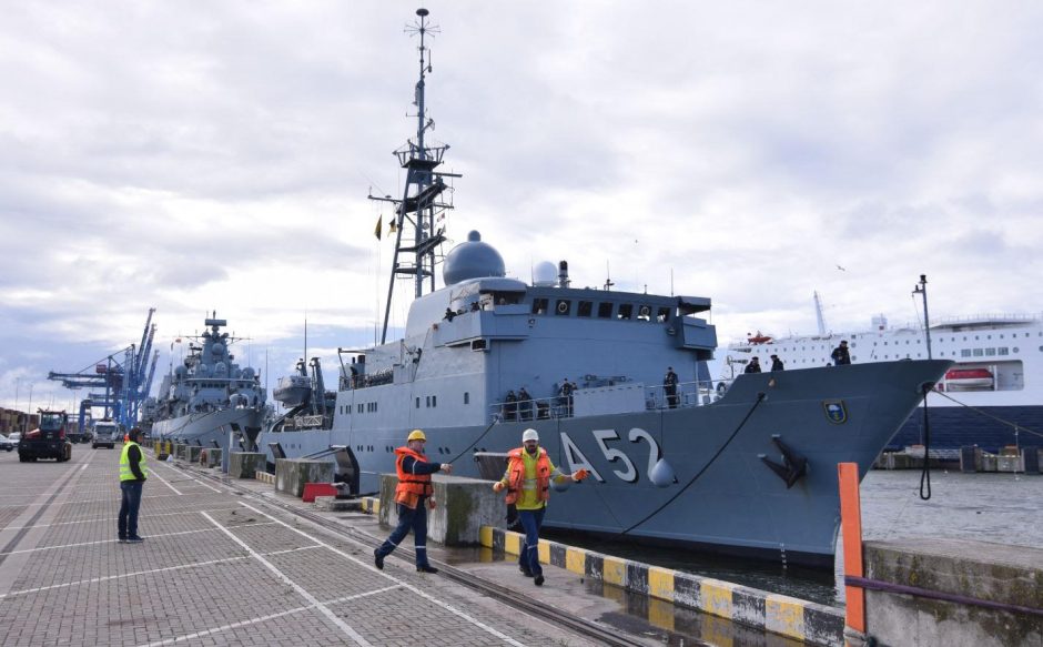 Klaipėdoje užsienio karo laivai ruošiasi pratyboms „Šiauriniai krantai 2022“