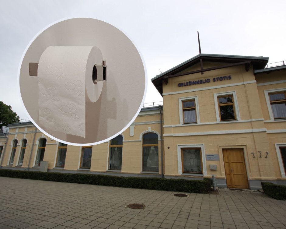Radviliškio geležinkelio stotyje siautėjo chuliganai: padegė tualetinio popieriaus laikiklius