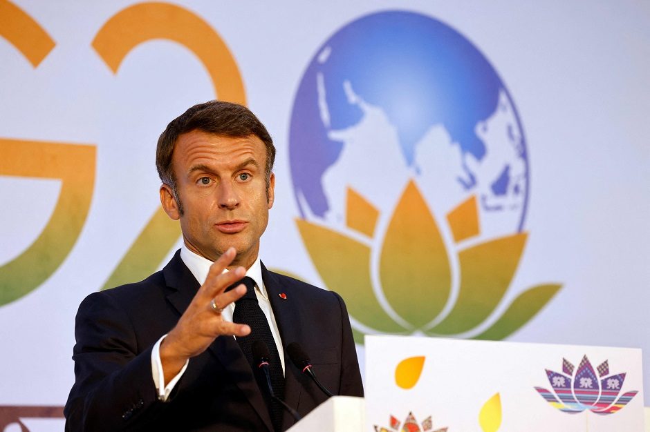 E. Macronas: G-20 susitikimo Naujajame Delyje rezultatai klimato srityje – nepakankami 