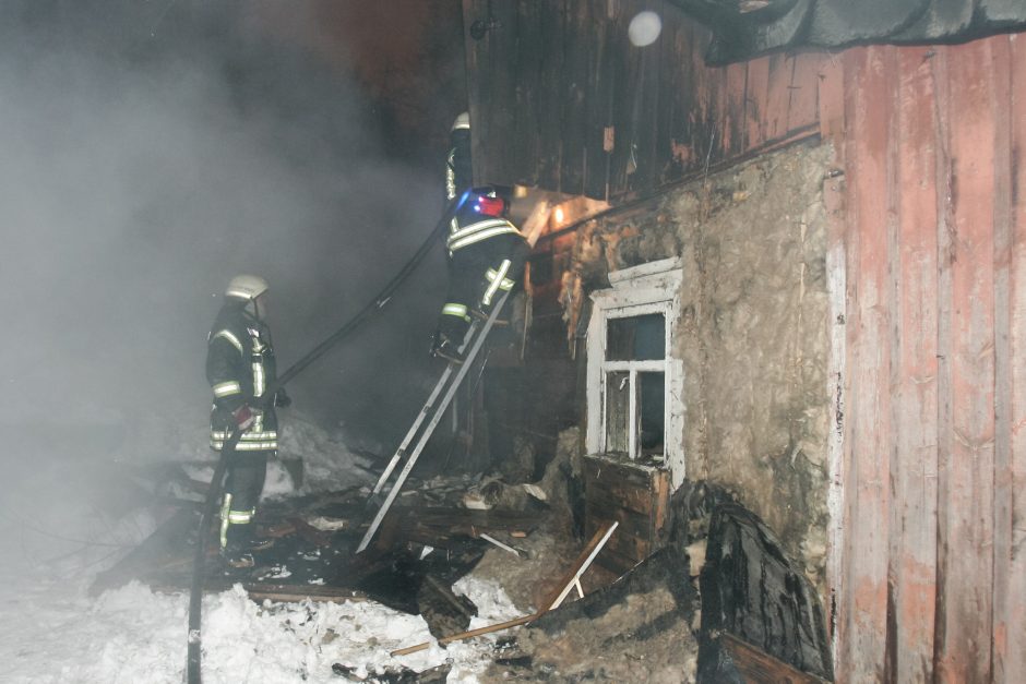 Vilniaus rajone naktį per gaisrą žuvo žmogus