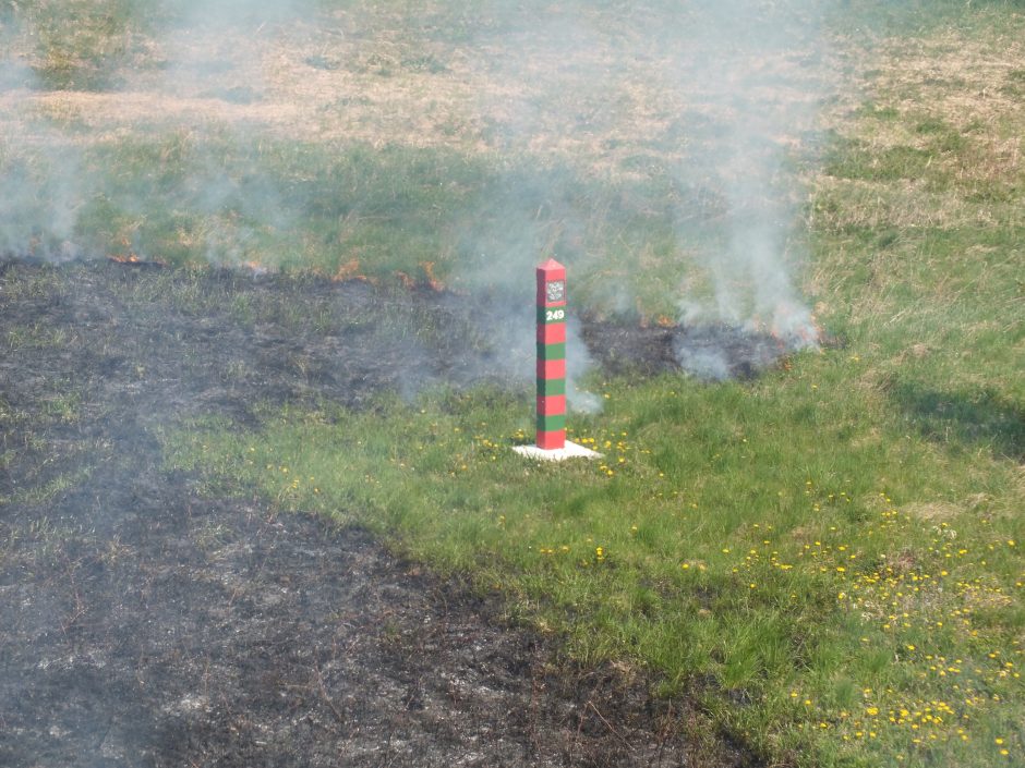 Dėl gaisro Karaliaučiuje Šakių rajone formuojasi smogas