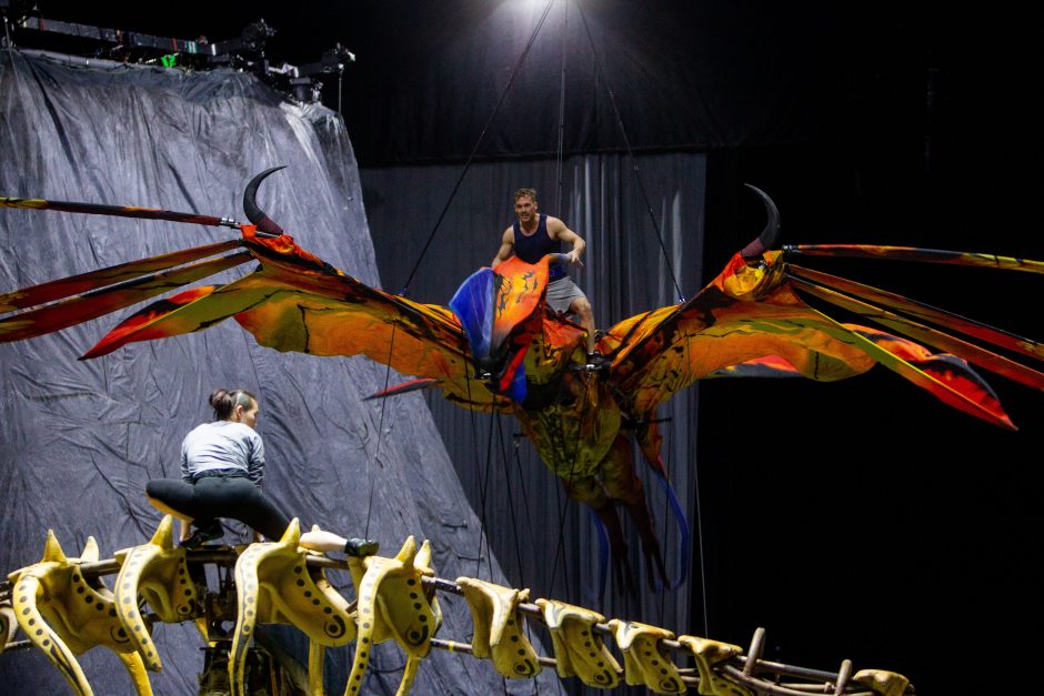 „Cirque du Soleil“ pasirodymo užkulisiai