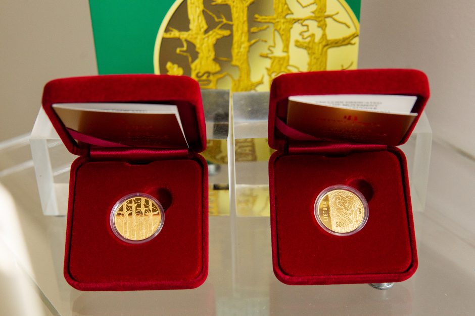 Išleista aukso moneta Lietuvos Sąjūdžiui 