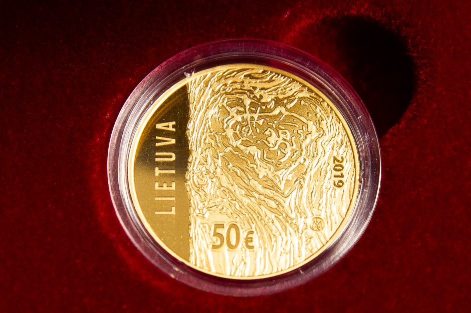Išleista aukso moneta Lietuvos Sąjūdžiui 