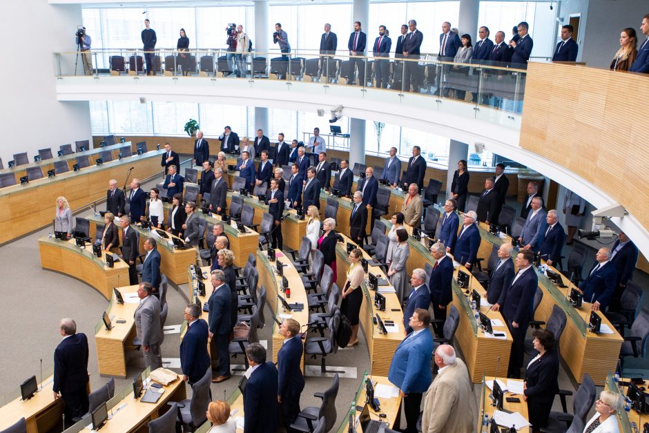 Pirmasis Seimo rudens sesijos posėdis