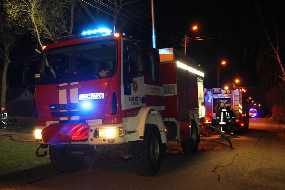Ugniagesiams buvo įtempta Naujųjų naktis: degė automobiliai, namai, butai