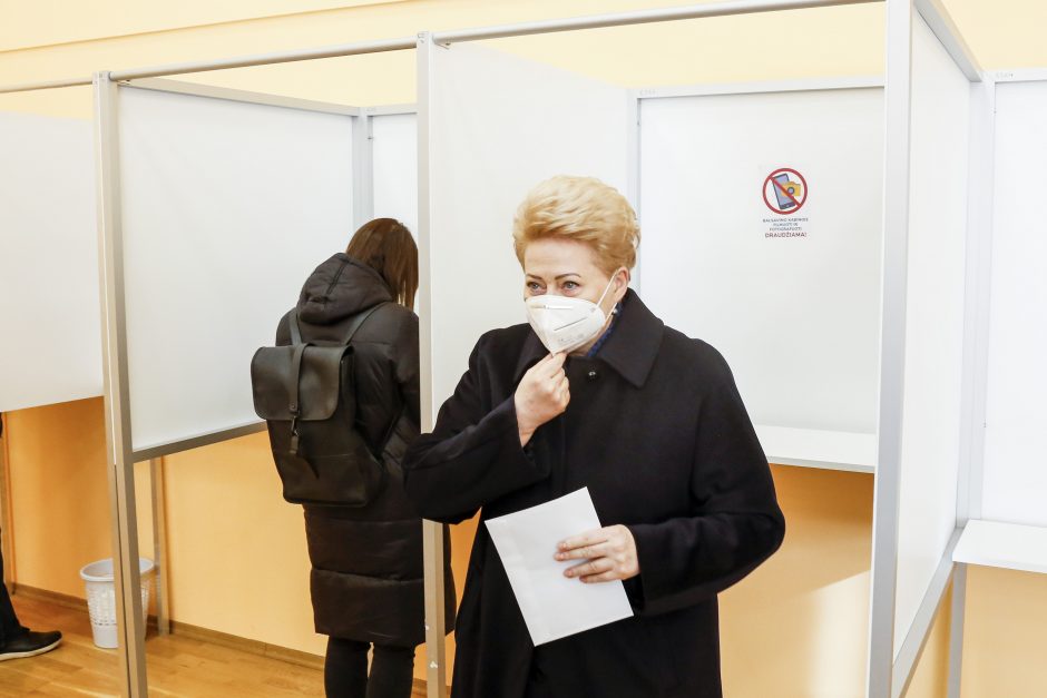 D. Grybauskaitė: nebalsavau už tuos, kurie liguistai ieško priešų