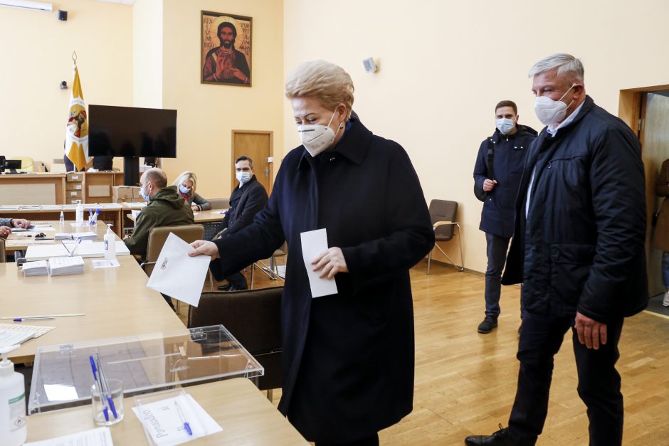 D. Grybauskaitė: nebalsavau už tuos, kurie liguistai ieško priešų