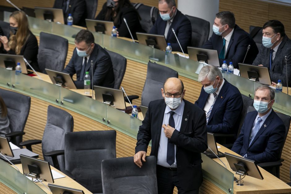Seimo posėdis dėl premjero kandidatūros