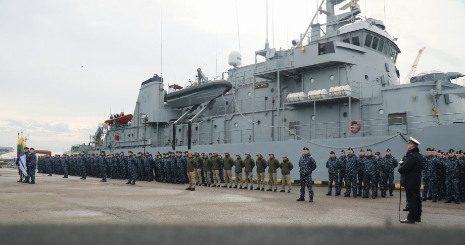 Į tarptautinę operaciją Viduržemio jūroje išlydėti Lietuvos kariai