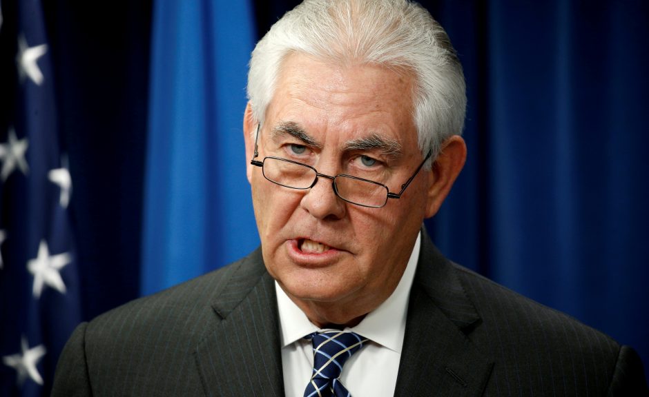 R. Tillersonas: Rusija yra atsakinga už chemines atakas Sirijoje