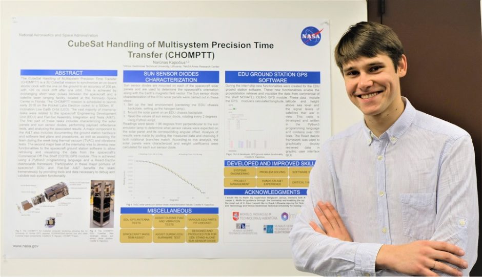 VGTU studento įspūdžiai NASA: Lietuva žinoma dėl palydovų kūrėjų