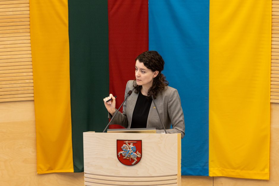S. Cichanouskaja sakė kalbą Seime