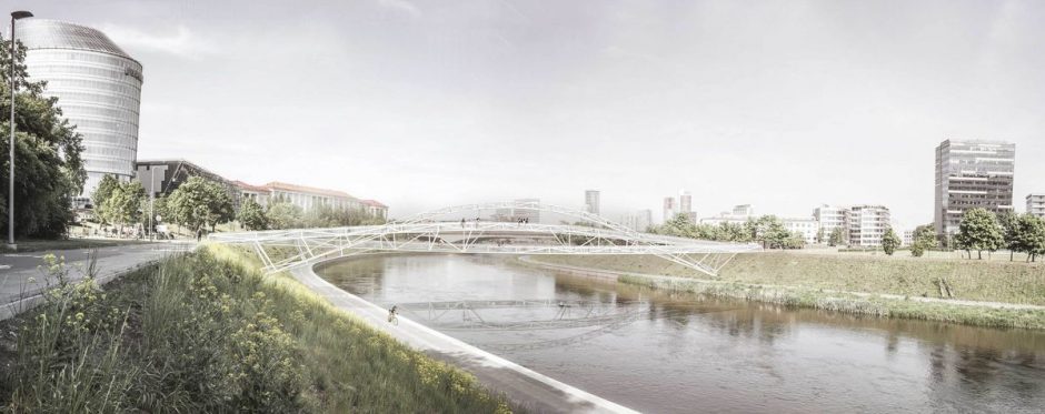 Aiškėja vaizdas, kaip atrodys naujas pėsčiųjų tiltas Vilniaus centre