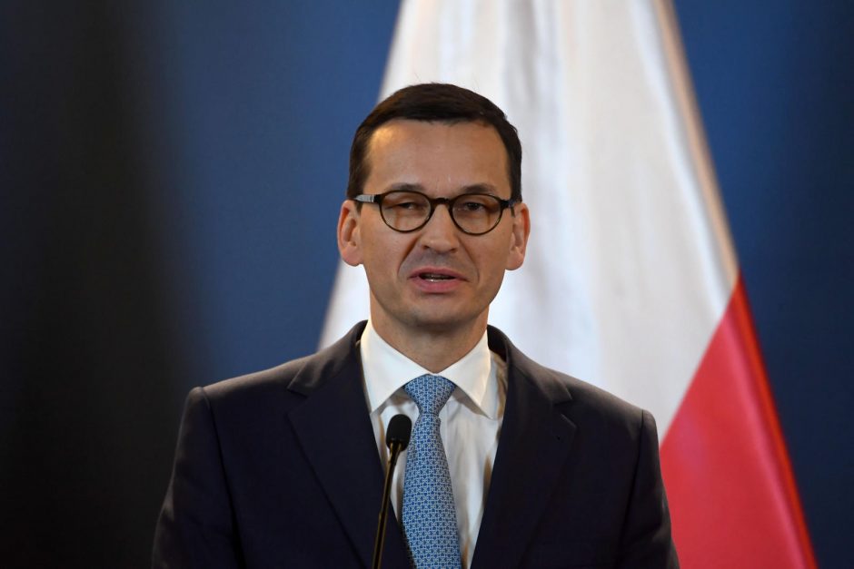 Lenkijos parlamentas pareiškė palaikymą premjero M. Morawieckio vyriausybei