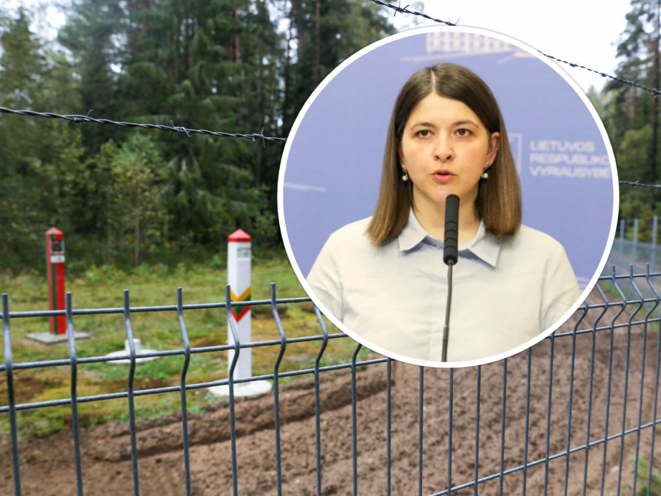 Ministrė tikisi, kad tvoros Baltarusijos pasienyje statybai pinigų skirs ir ES