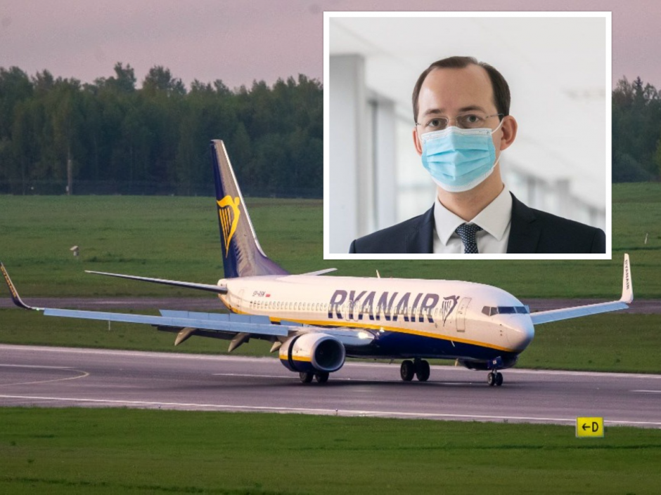 M. Skuodis JT Civilinės aviacijos organizacijos posėdyje aptars „Ryanair“ incidentą
