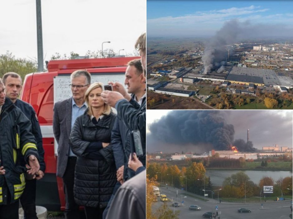 Po gaisro Alytuje ministrė padarė išvadas: reikia daugiau dėmesio civilinei saugai