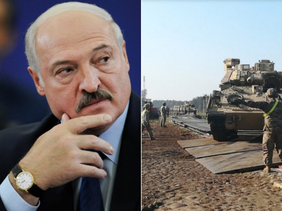 A. Lukašenkos replikos dėl JAV tankų – bandymas pasirodyti prieš Maskvą?