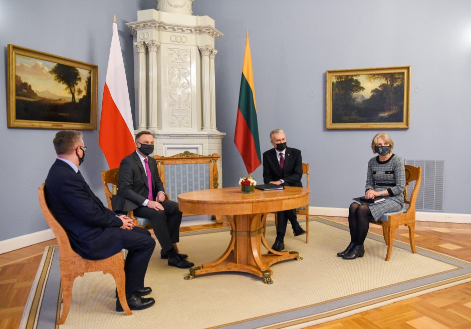 G. Nausėda: su Lenkijos prezidentu kalbėjomės ir sunkiais klausimais (papildyta)