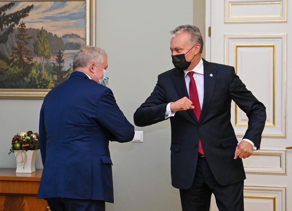 G. Nausėda susitinka su kandidatu į ministrus A. Anušausku