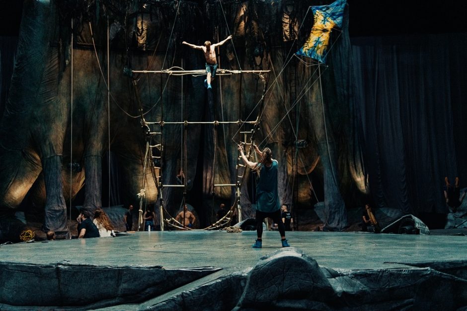 „Cirque du Soleil“ pasirodymo užkulisiai