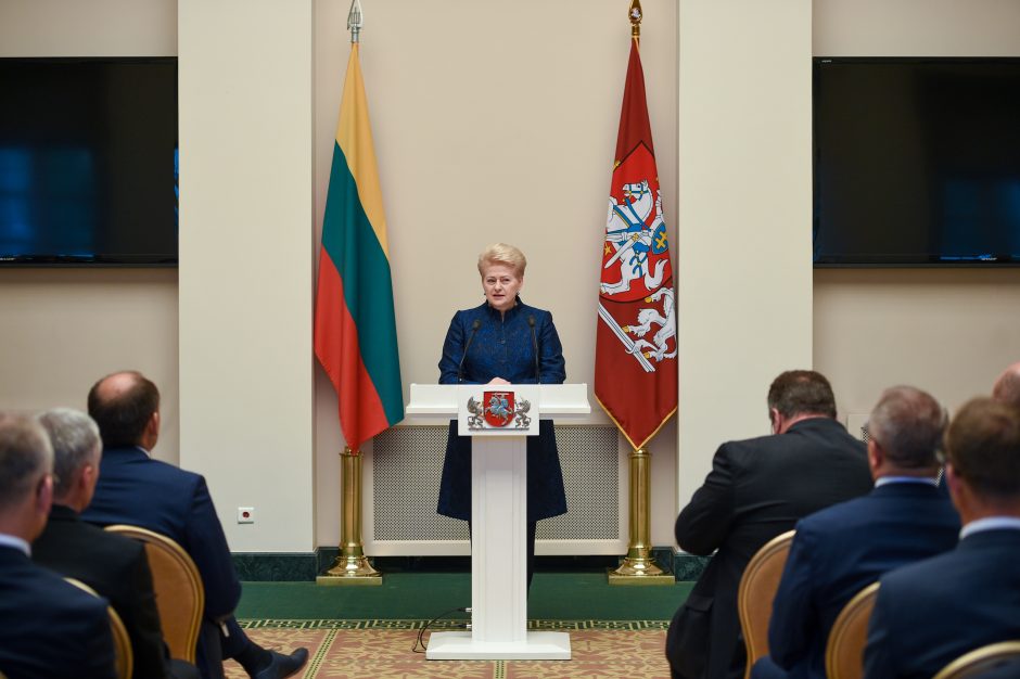 D. Grybauskaitė: Lietuva turi skleisti Vakarų vertybes