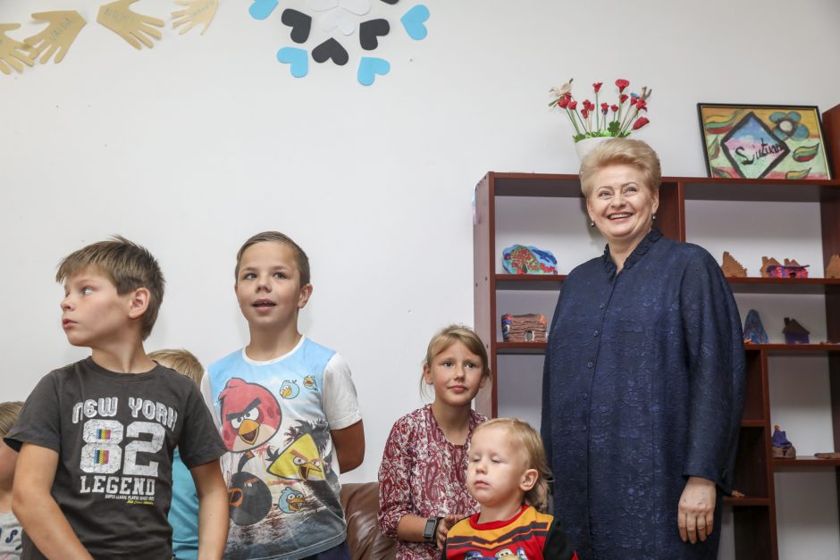 D. Grybauskaitė Biržuose pažėrė kritikos buvusiai valdžiai