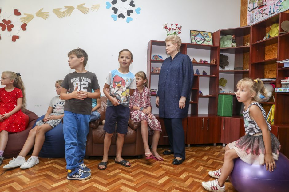 D. Grybauskaitė lankosi Biržuose