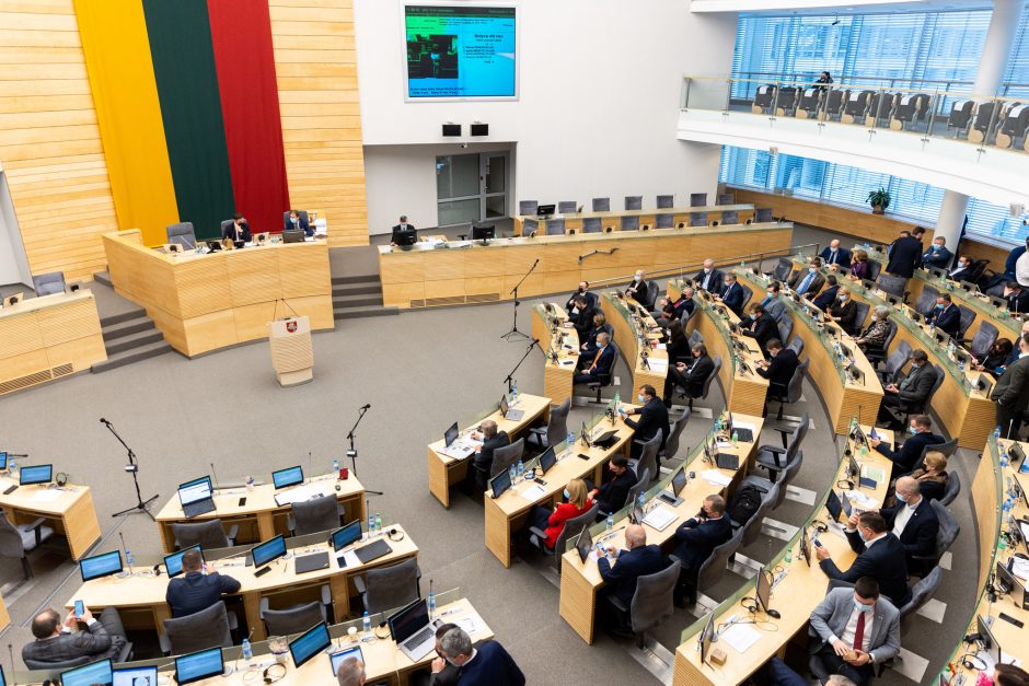 Klausimas dėl žemesnio amžiaus cenzo kandidatuoti į Seimą nukeltas – trūksta balsų