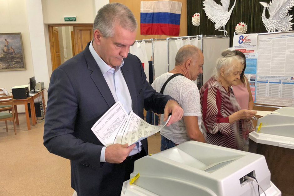 Lietuva nepripažįsta Rusijos surengtų vietos valdžios rinkimų Kryme