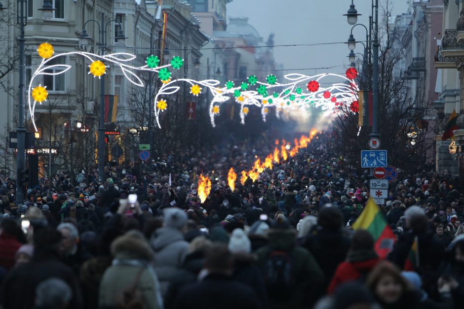 Vilnius švęs Laisvę – eitynės, trispalvės, 70 laužų ir koncertai