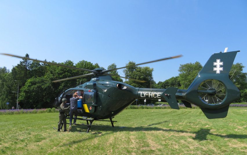 Iš Vilniaus į Kauną sraigtasparniu išgabentos donoro kepenys