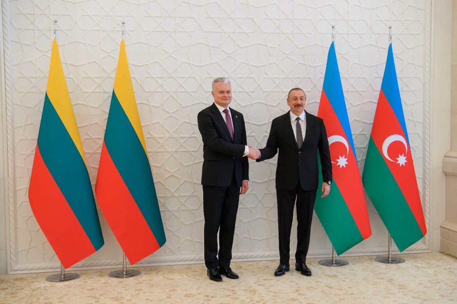 G. Nausėda: Azerbaidžanas – svarbus ES partneris atsiribojant nuo Rusijos resursų