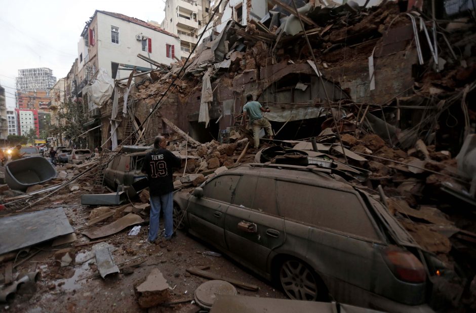 Žuvusiųjų skaičius Beirute išaugo iki 135, sužeistųjų – 5 000