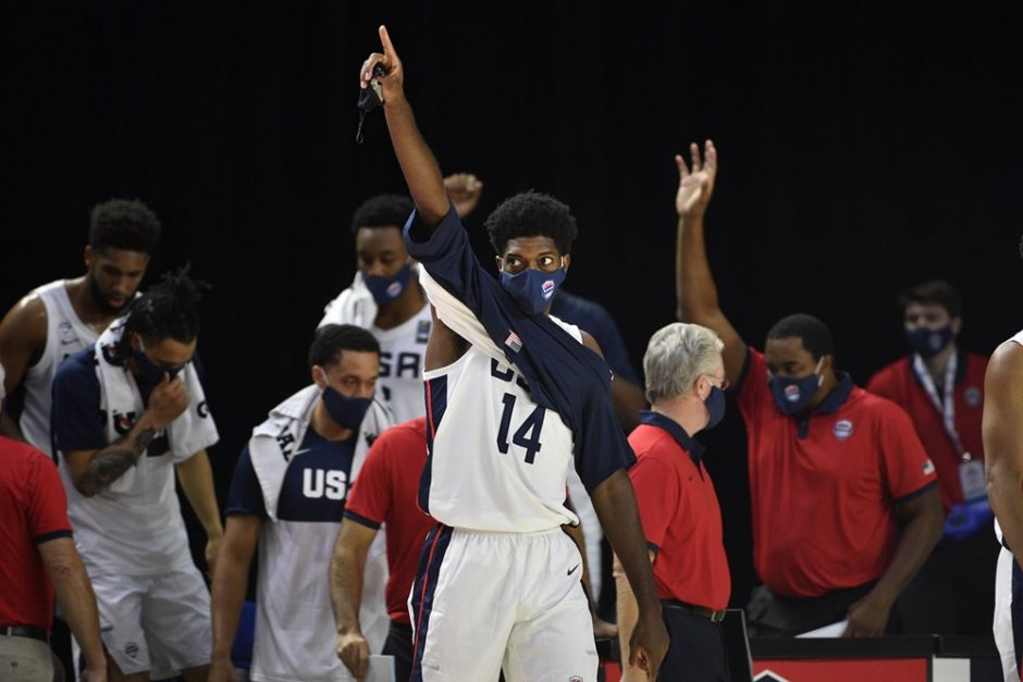 FIBA atrankos rungtynėse – abejonių nepalikusi JAV rinktinės pergalė