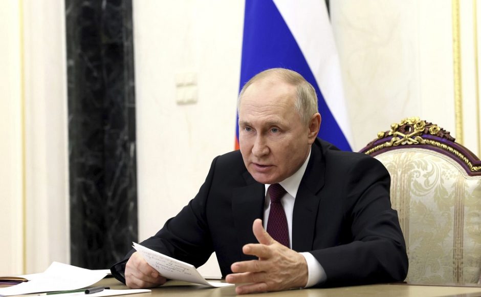 Rusijos valstybinė televizija: V. Putinas atvyko į Minską