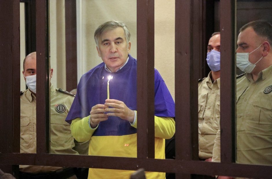 Sakartvelo eksprezidentas M. Saakašvilis pradėjo naują bado streiką