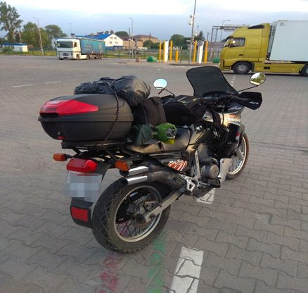Rusas į Lietuvą važiavo vogtu motociklu