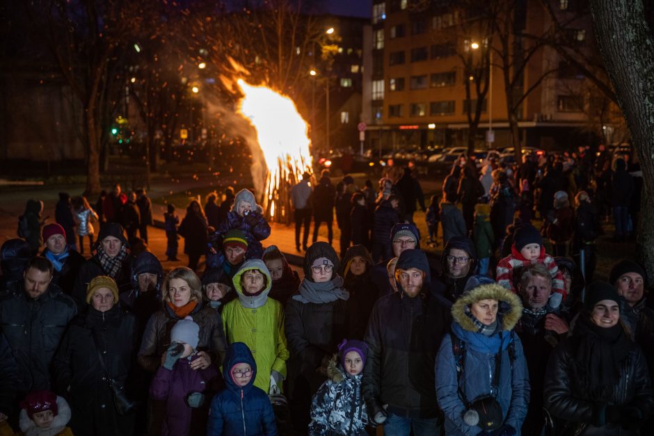 Atminimo laužų uždegimo ceremonija Vilniuje